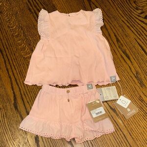 SNUG brand 12 m pointelle sleeveless tank top and short set- GORGEOUS!